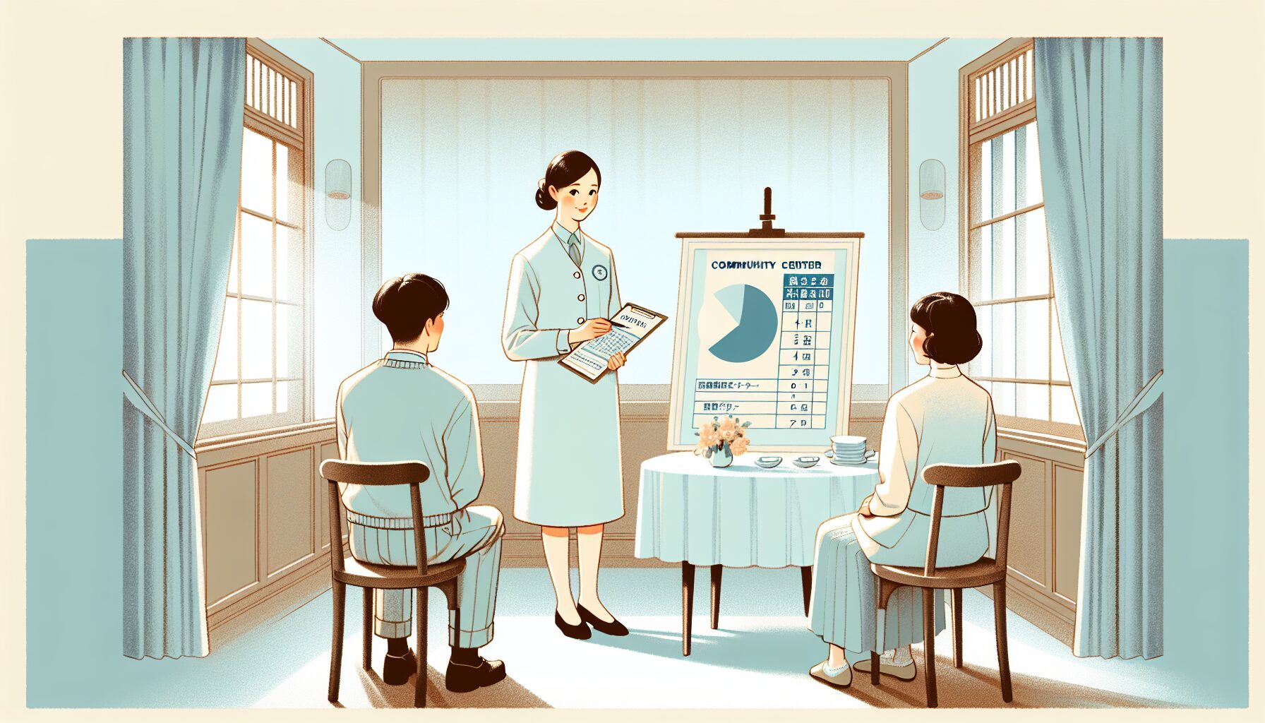 成年後見の種類を説明する場面