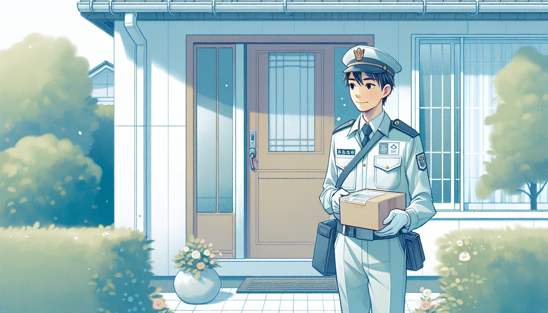 駆けつけた警備員のイメージ