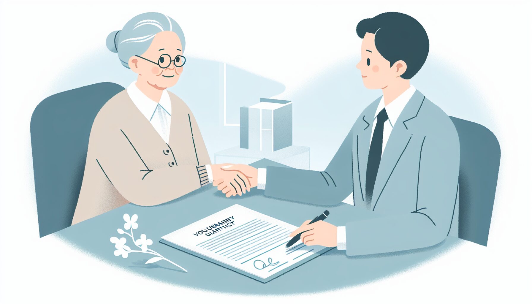 任意後見契約を結ぶイメージ