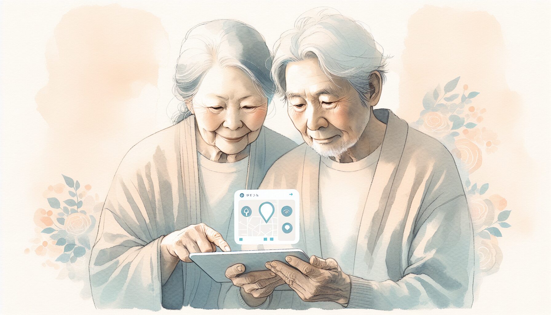 見守りサービスの比較を確認する家族