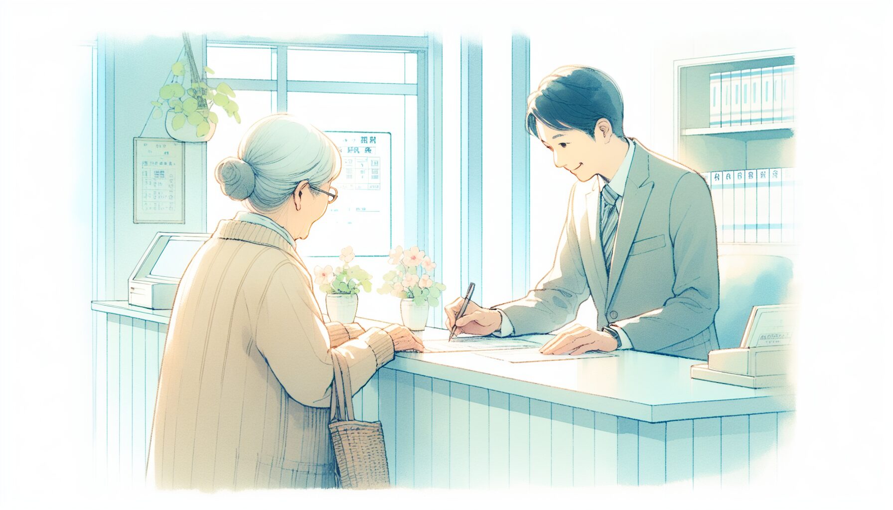 公証役場で任意後見契約の公正証書を作成するイメージ