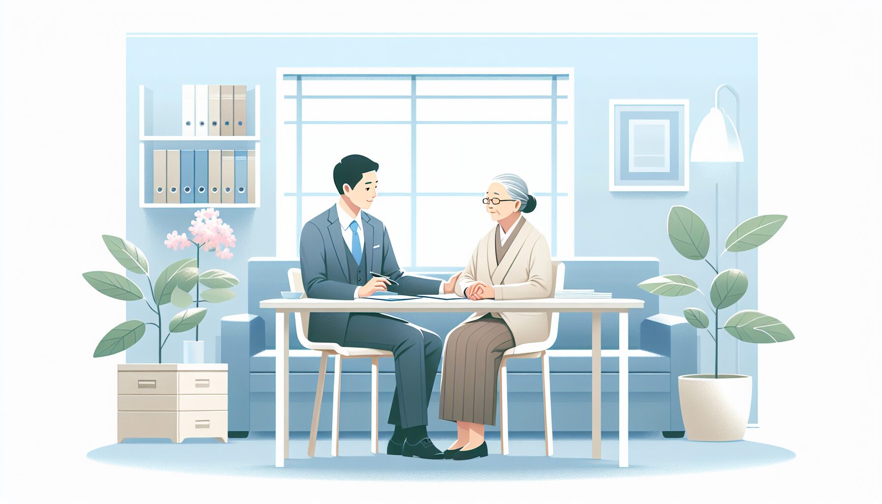 大阪の専門家に死後事務委任を相談するイメージ