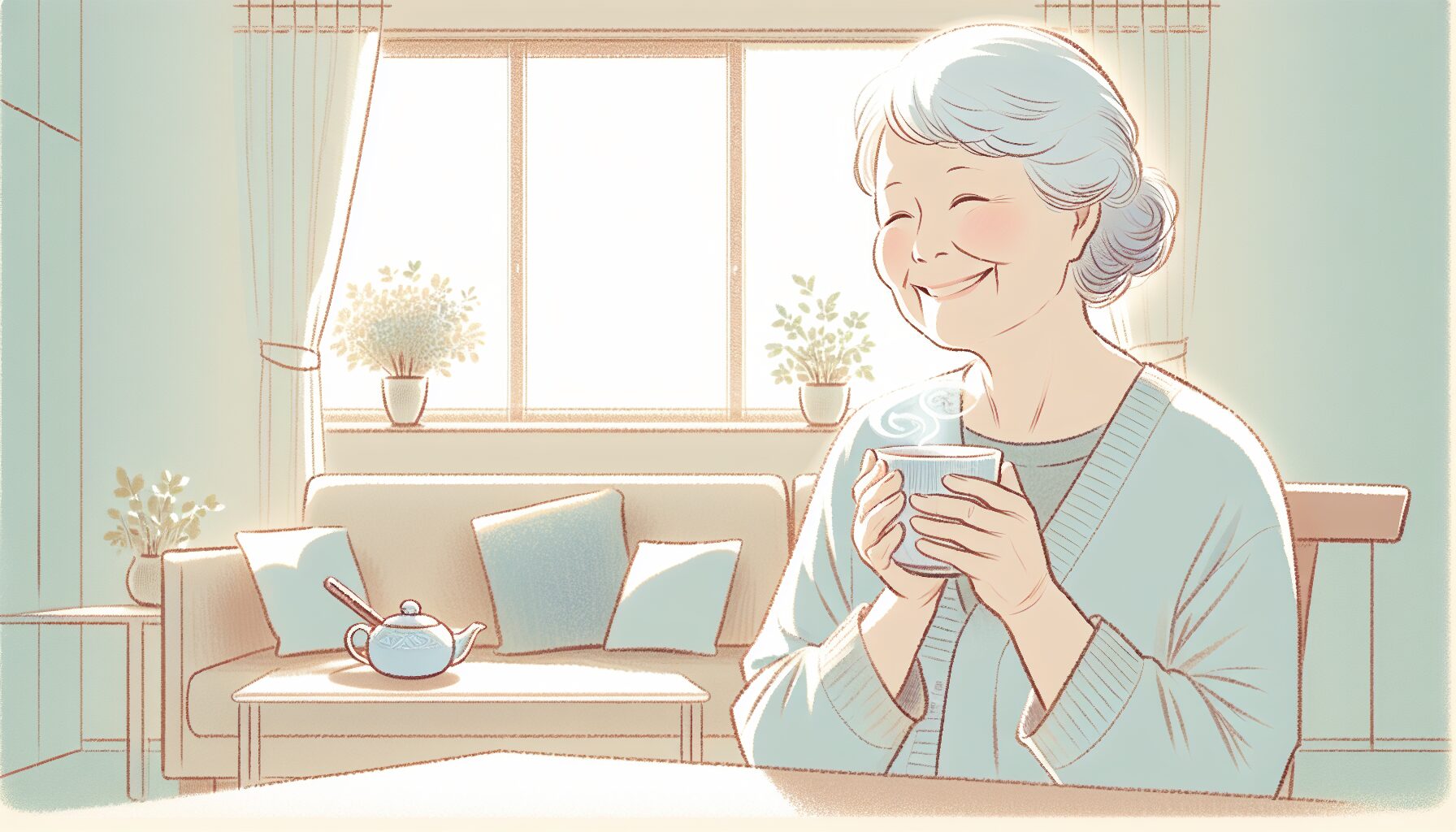 死後事務委任で安心した老後を過ごすイメージ