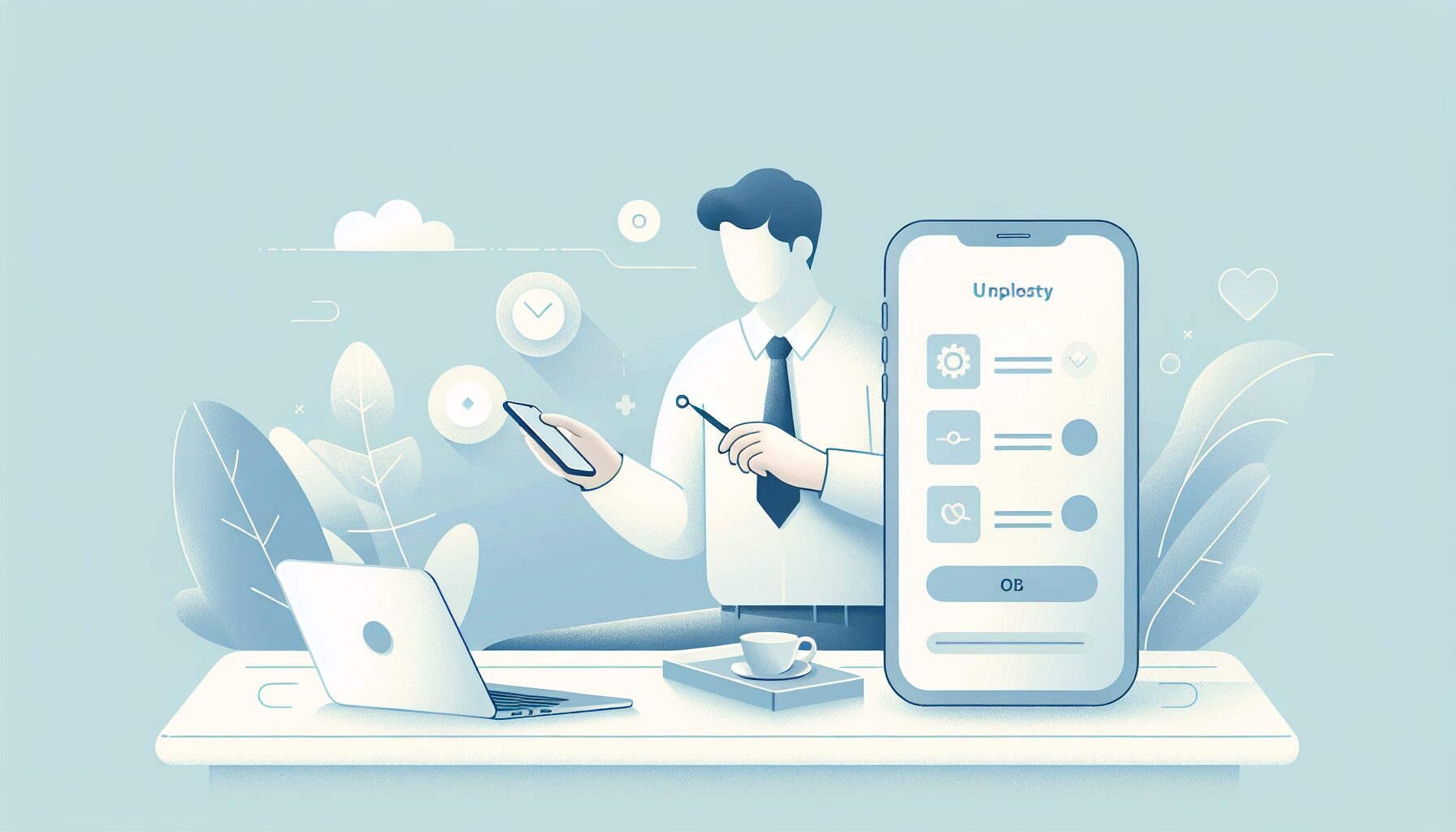 スマートフォンとPCのデータ消去・初期化のイラスト