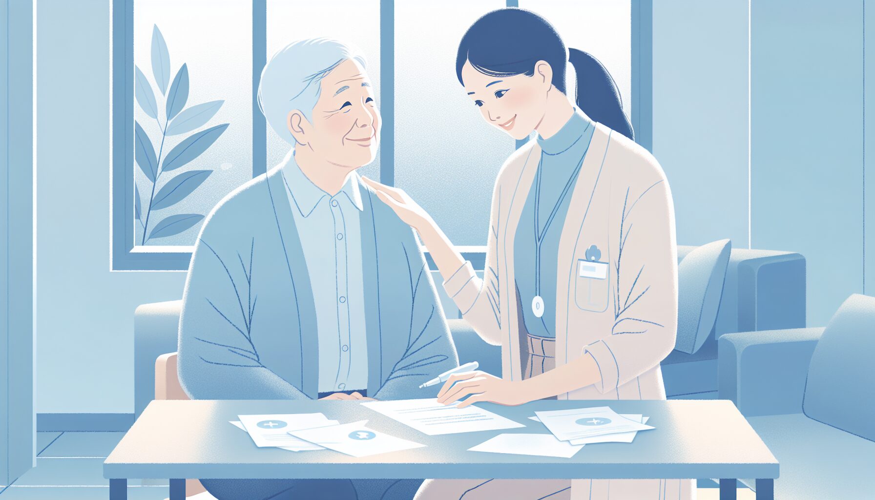 医療ソーシャルワーカーによるサポートのイメージ