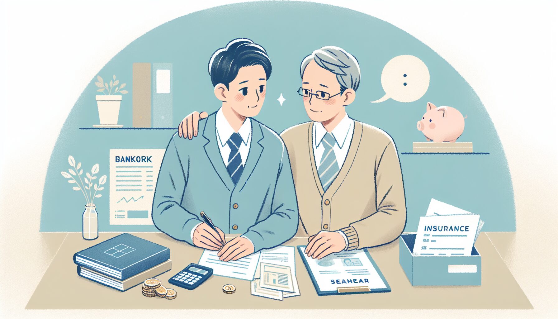親の財産整理をサポートする息子