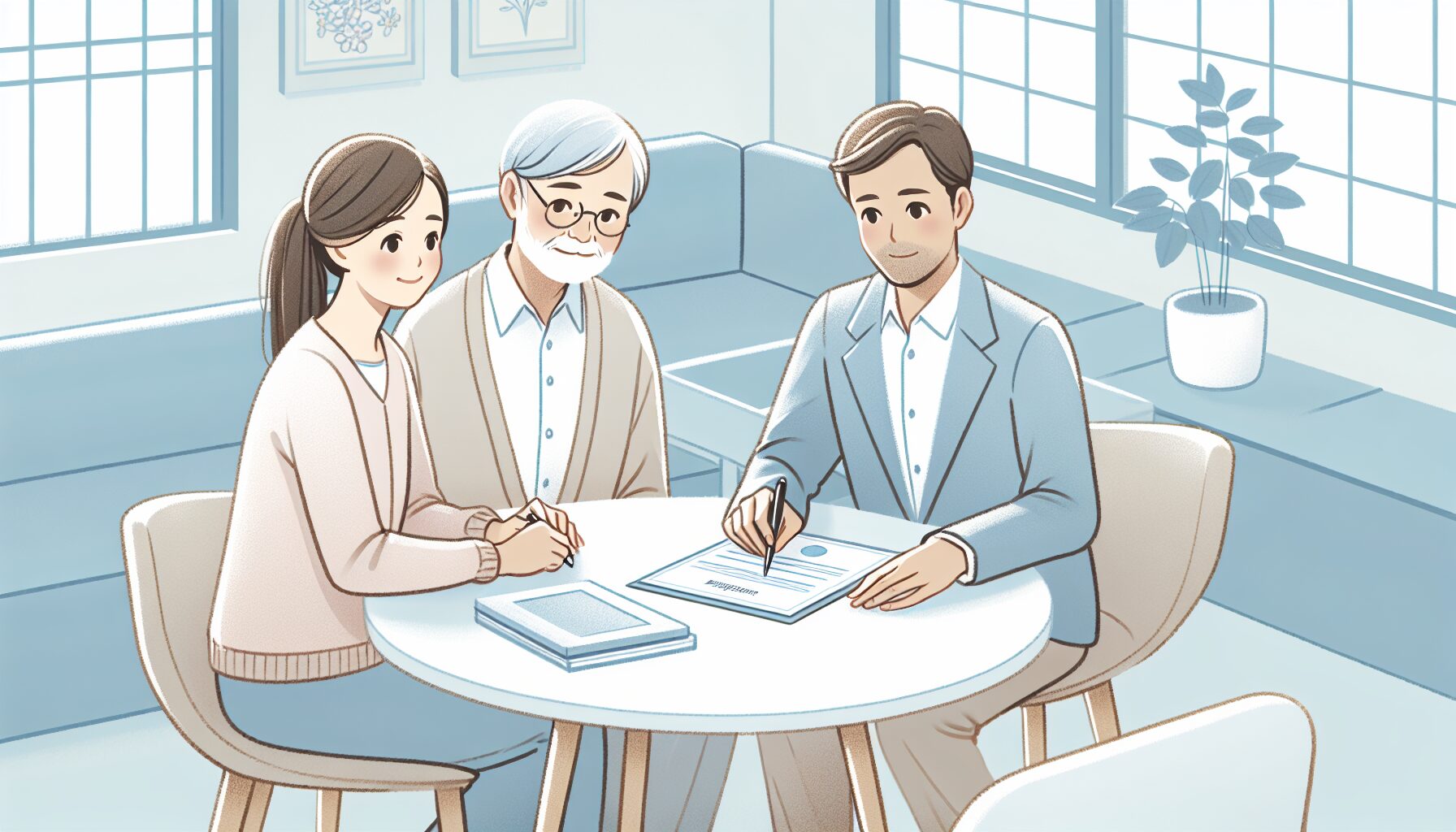 施設との契約相談のイメージ