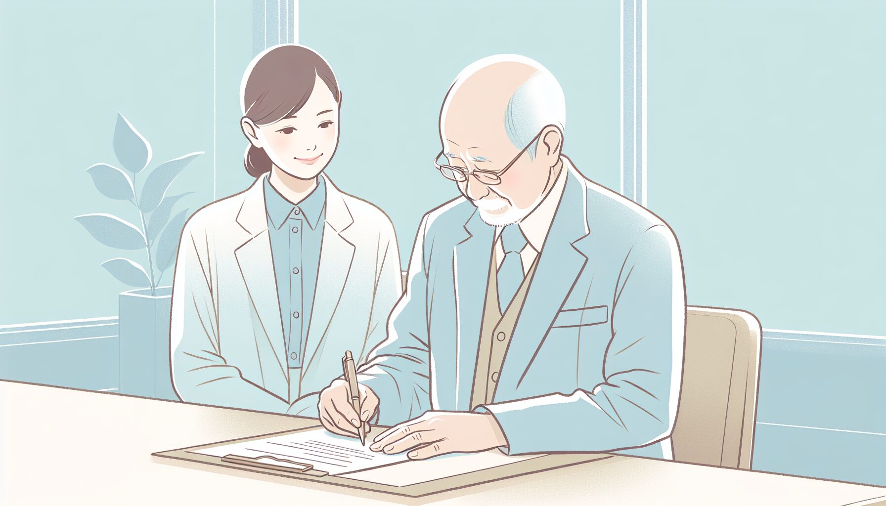 公証役場での公正証書作成のイメージ