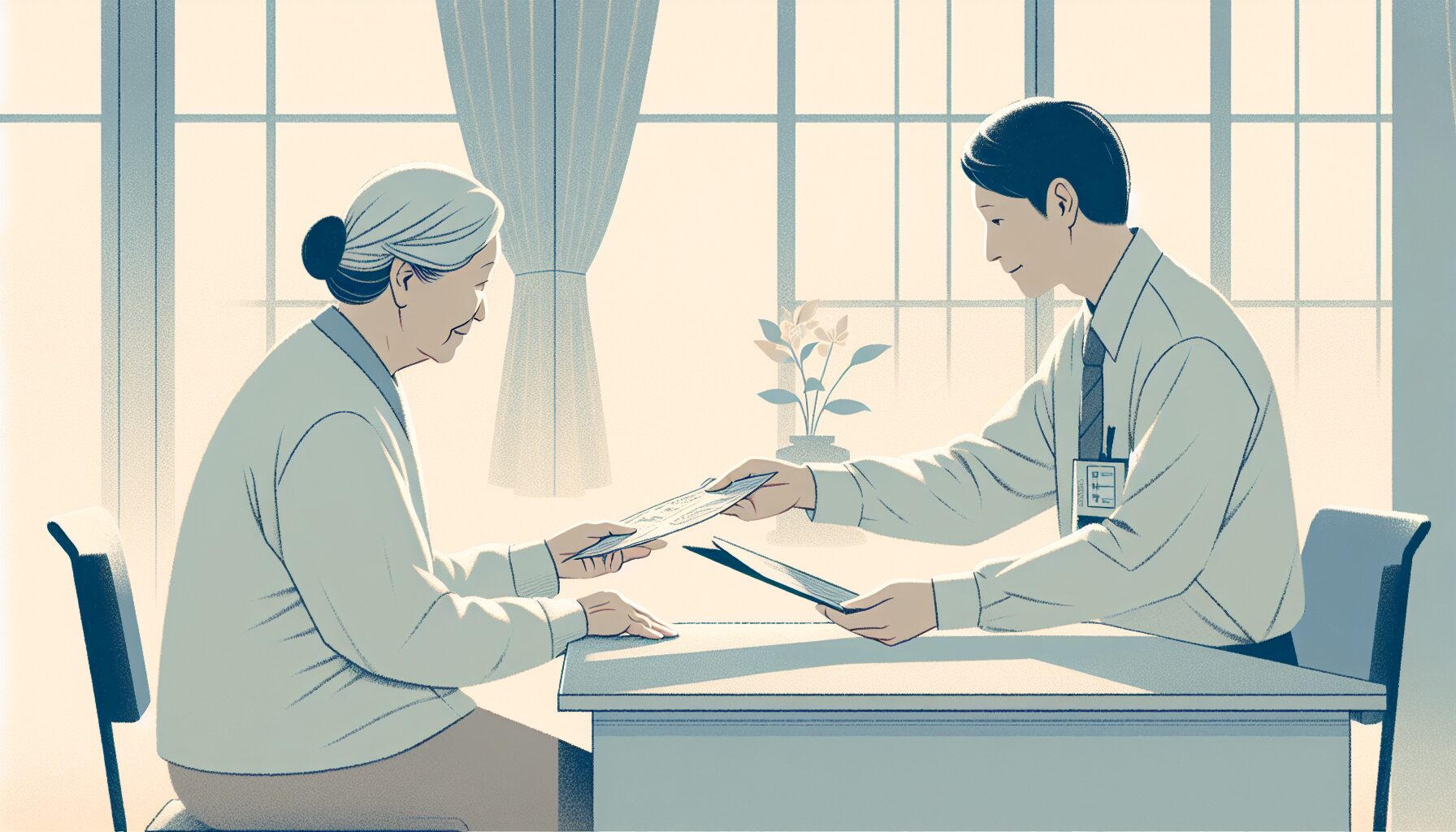 終活の専門家に死後事務を相談するイメージ