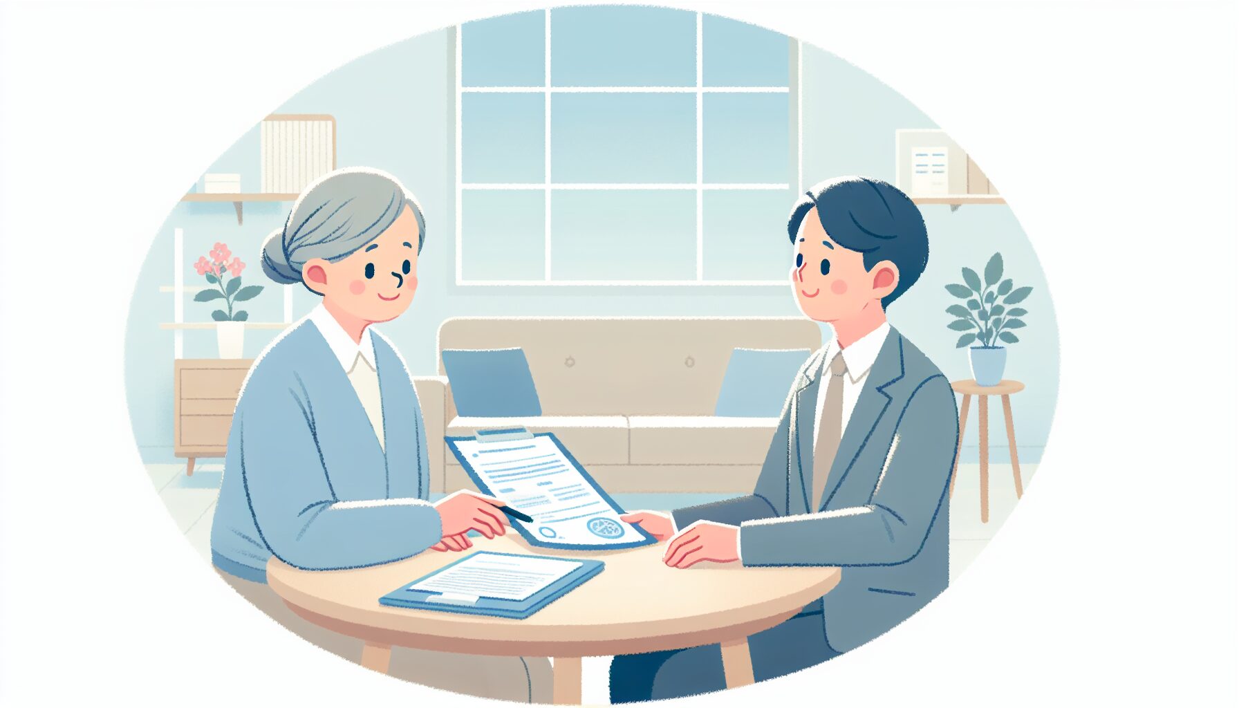 遺言書作成の専門家に相談するイメージ