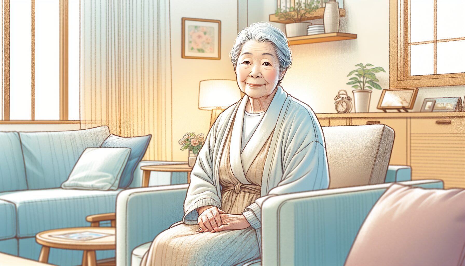 身元保証サービスを活用して安心して暮らす高齢女性